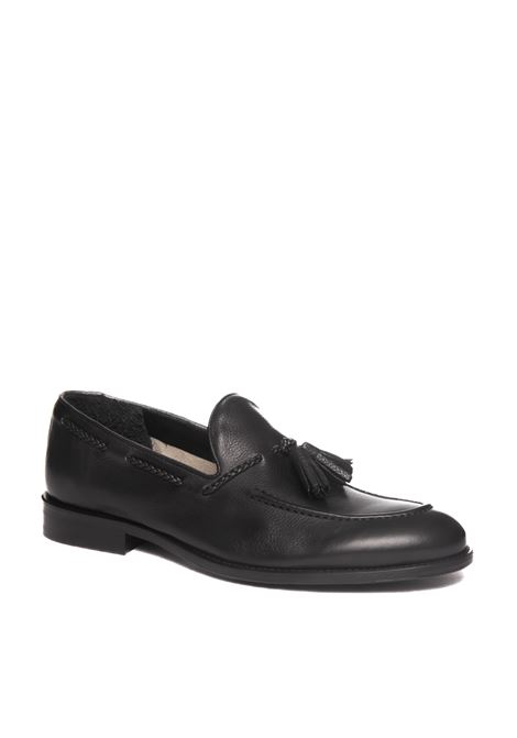 Black leather loafer JEROLD WILTON | 1161GRAINED-NERO